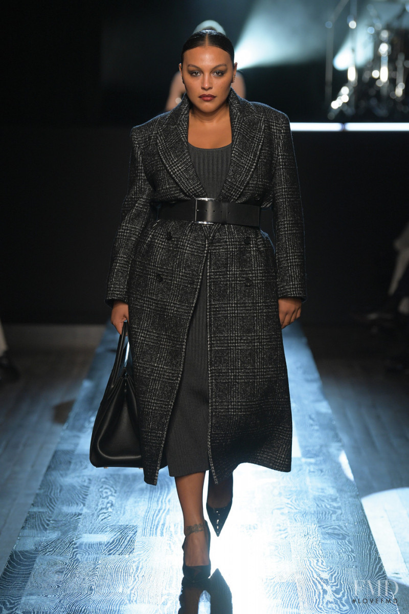 Paloma Elsesser featured in  the Michael Kors Collection fashion show for Autumn/Winter 2022