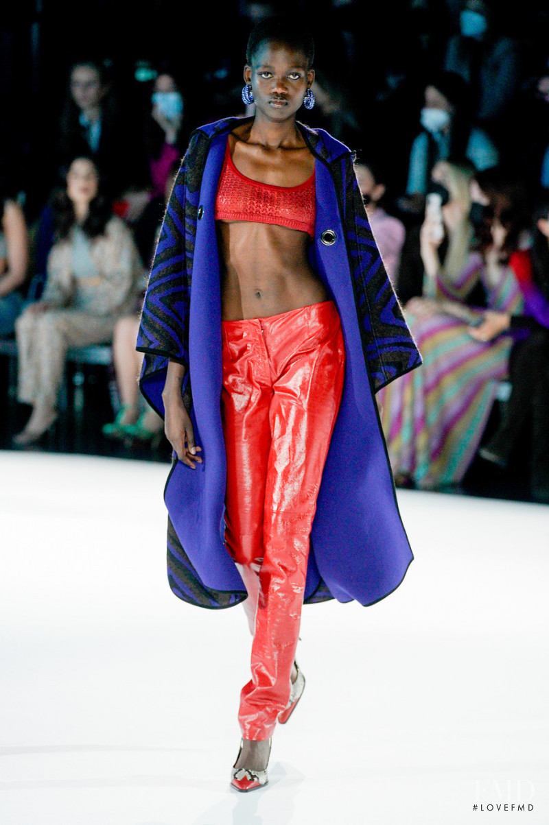 Caren Jepkemei featured in  the Missoni fashion show for Autumn/Winter 2022