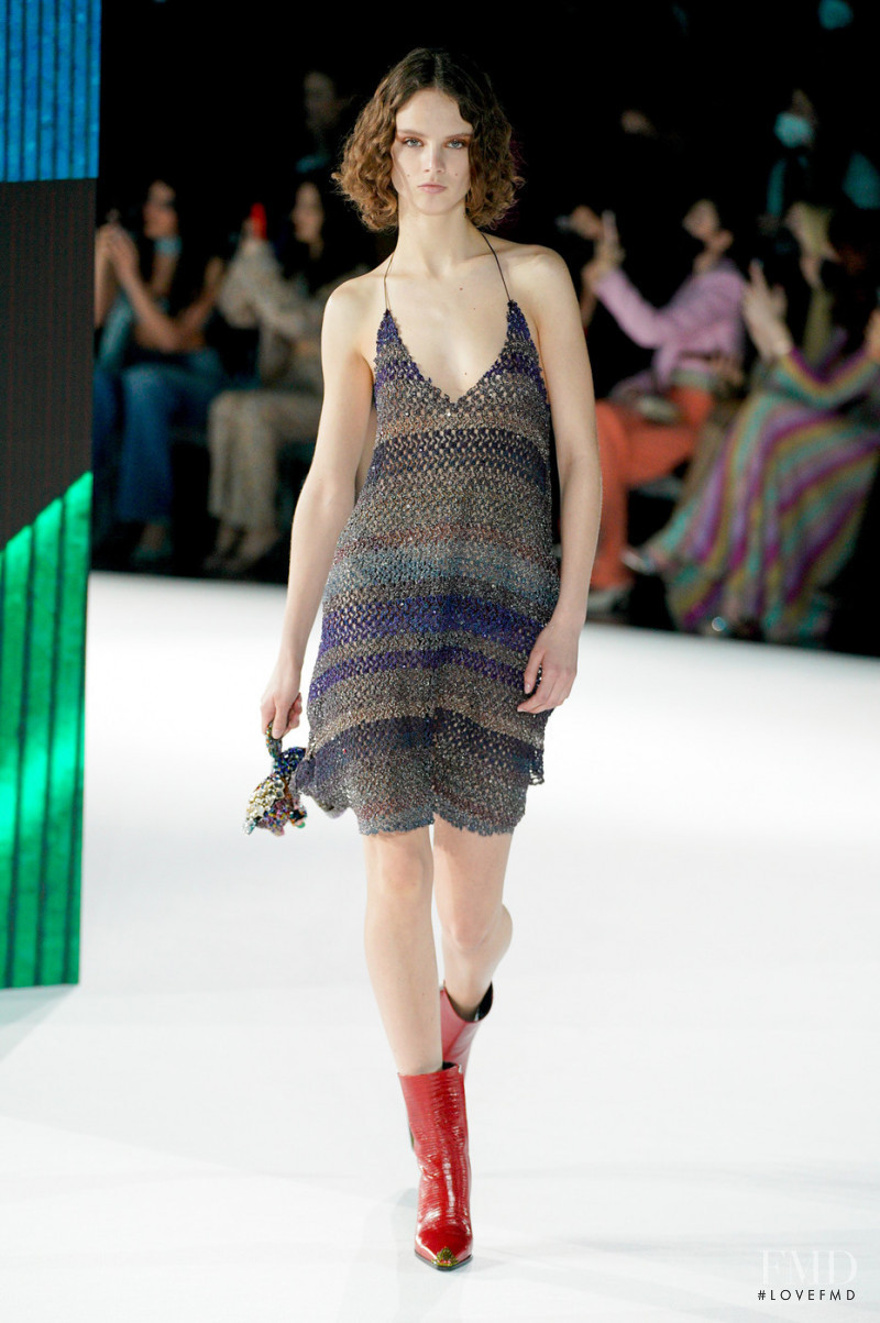 Giselle Norman featured in  the Missoni fashion show for Autumn/Winter 2022