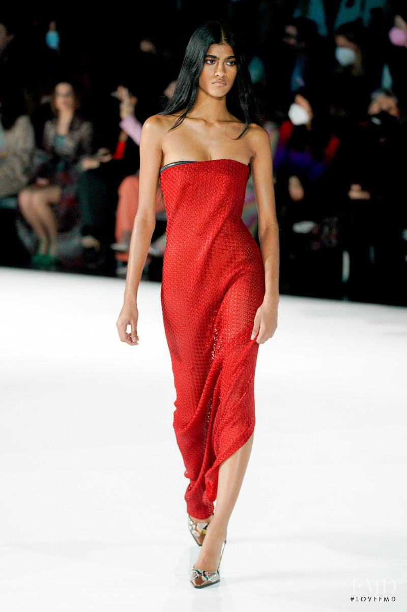 Ashley Radjarame featured in  the Missoni fashion show for Autumn/Winter 2022