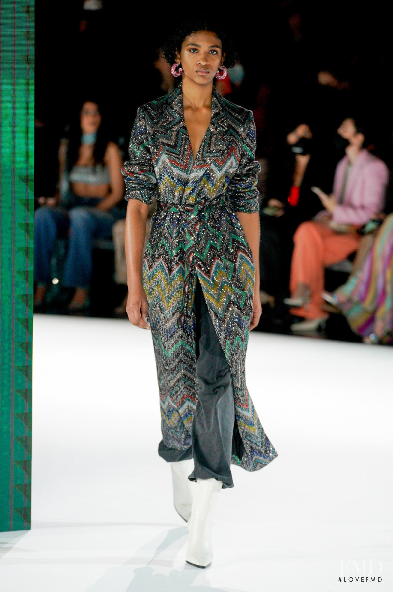 Shivaruby Premkanthan featured in  the Missoni fashion show for Autumn/Winter 2022