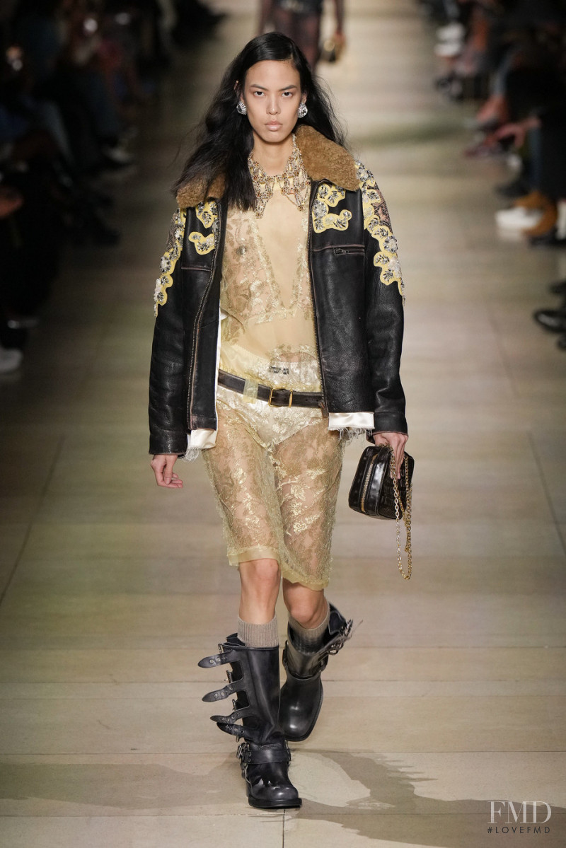 Seng Khan featured in  the Miu Miu fashion show for Autumn/Winter 2022