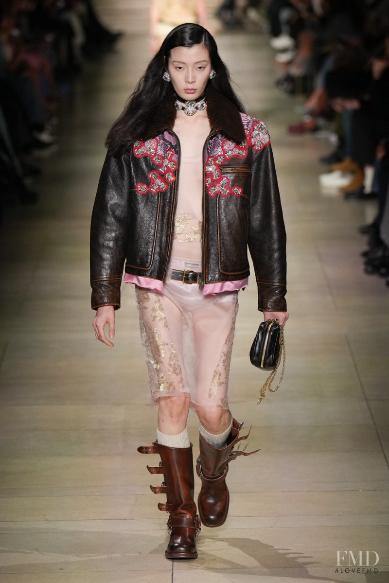 Jay Pak featured in  the Miu Miu fashion show for Autumn/Winter 2022