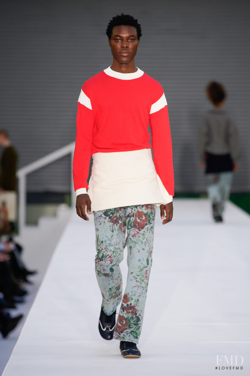 Benjamin Mensah featured in  the Molly Goddard fashion show for Autumn/Winter 2022