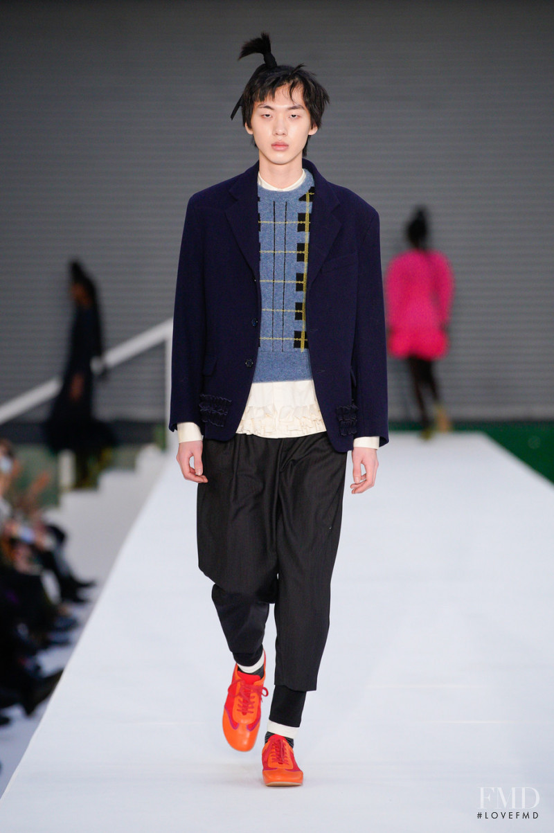 Lee Yeong Ho featured in  the Molly Goddard fashion show for Autumn/Winter 2022
