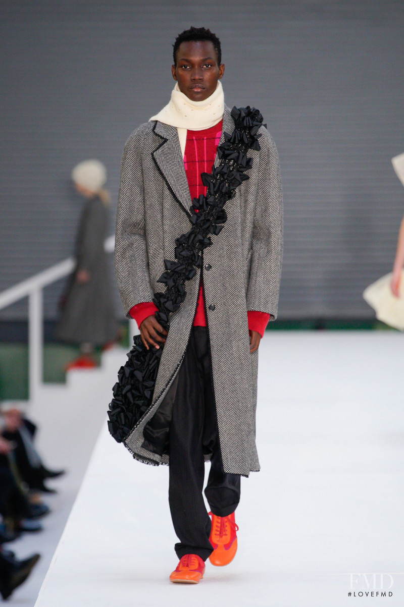 Suma Nicolau featured in  the Molly Goddard fashion show for Autumn/Winter 2022
