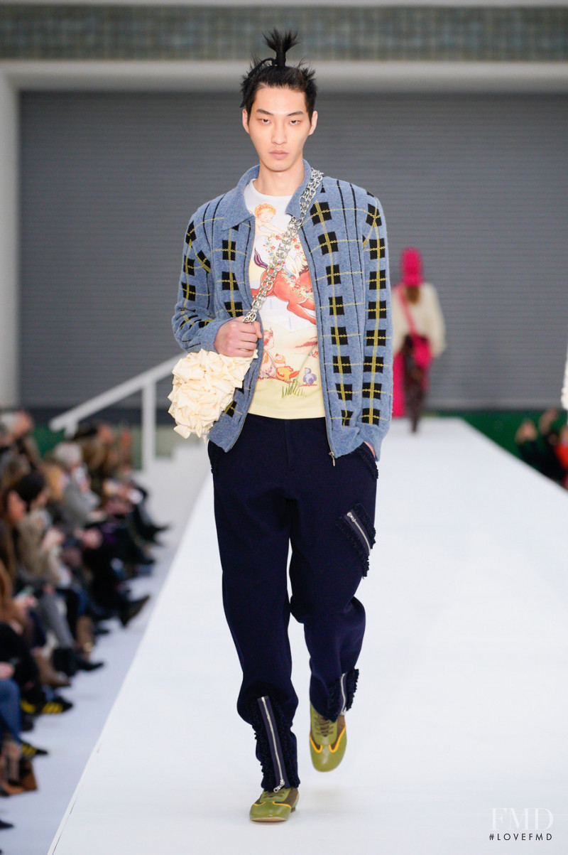 Jae Hyung An featured in  the Molly Goddard fashion show for Autumn/Winter 2022