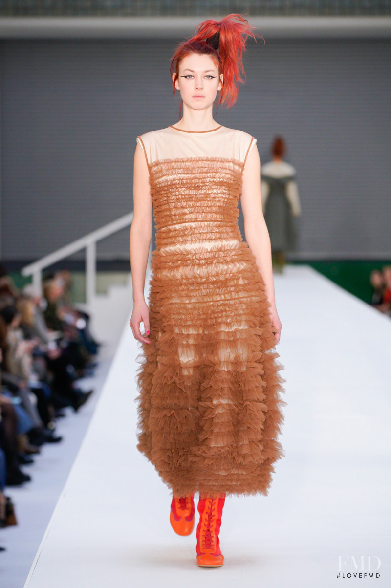 Asta Fjeldhagen featured in  the Molly Goddard fashion show for Autumn/Winter 2022