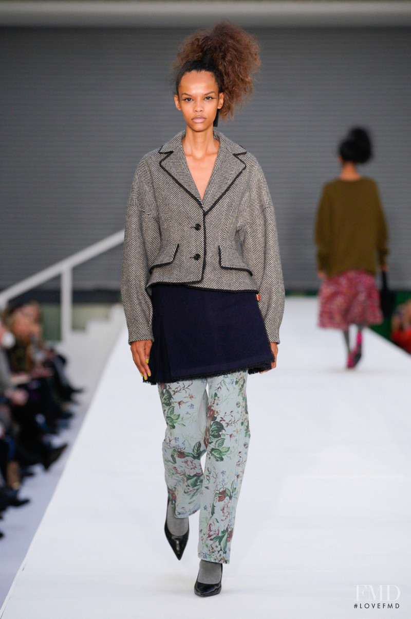 Natalia Montero featured in  the Molly Goddard fashion show for Autumn/Winter 2022