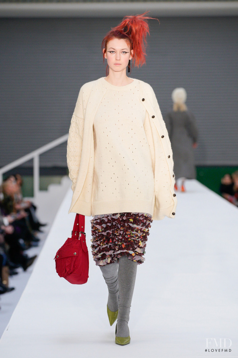 Asta Fjeldhagen featured in  the Molly Goddard fashion show for Autumn/Winter 2022