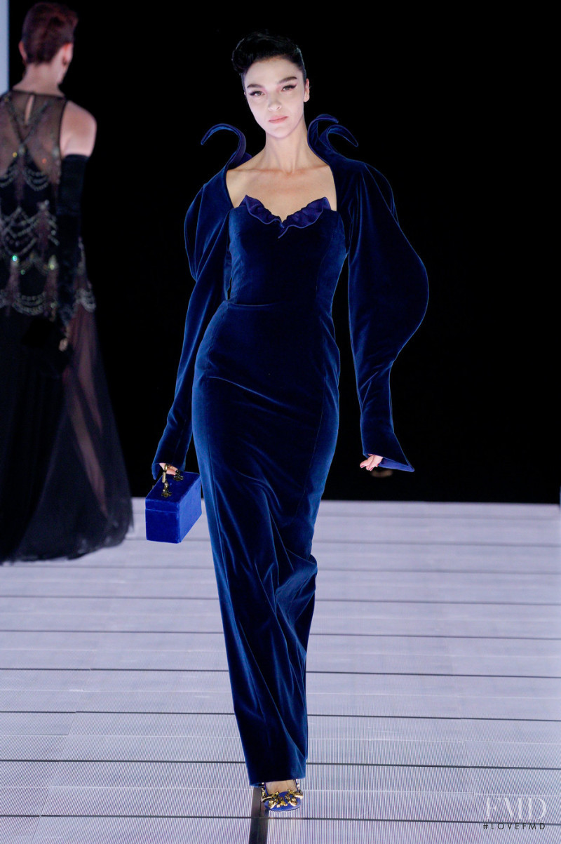 Mariacarla Boscono featured in  the Moschino fashion show for Autumn/Winter 2022