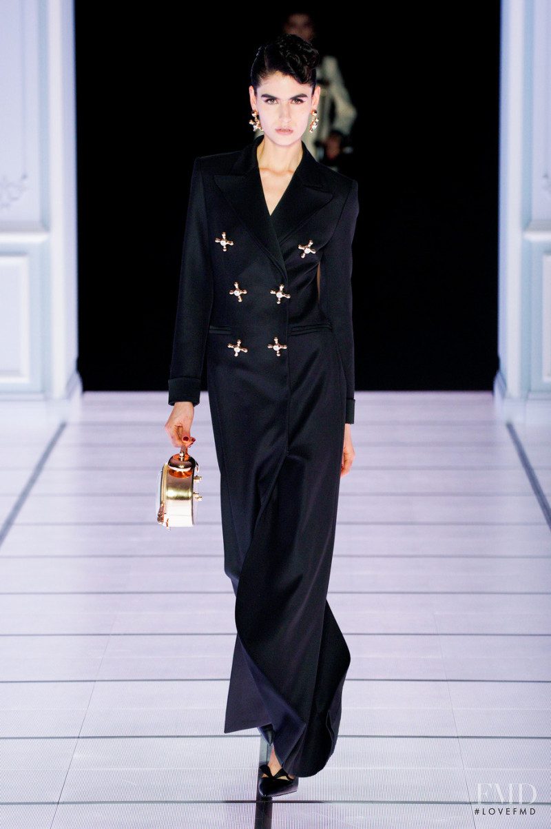 Neva Akdag featured in  the Moschino fashion show for Autumn/Winter 2022