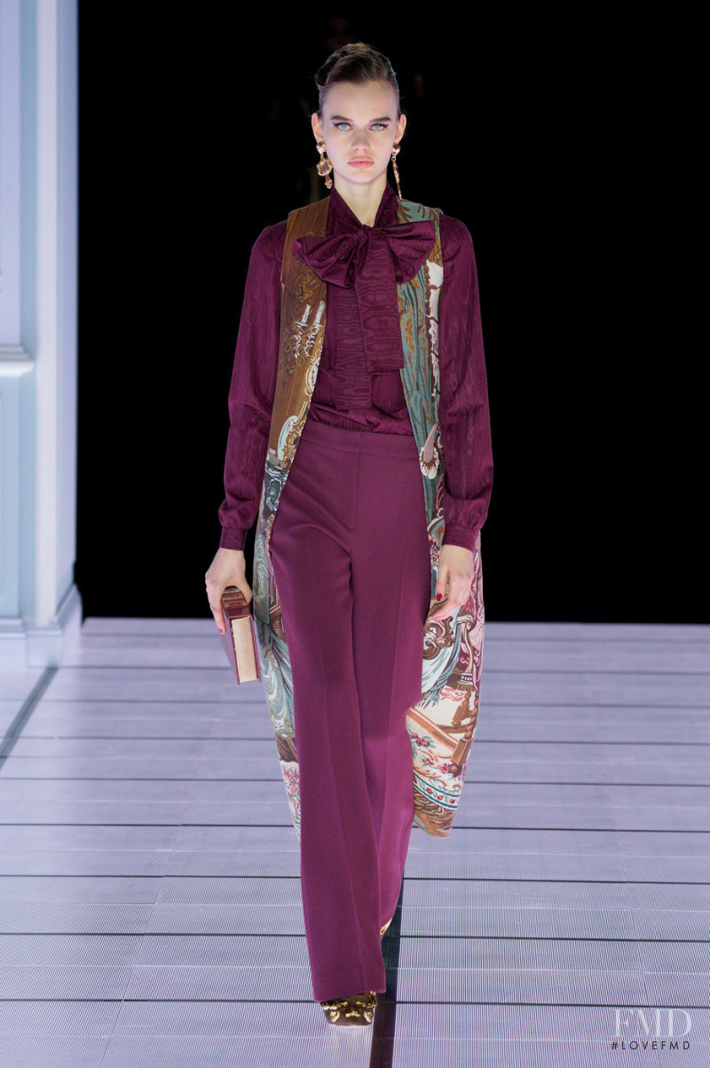 Josie Beckmann featured in  the Moschino fashion show for Autumn/Winter 2022