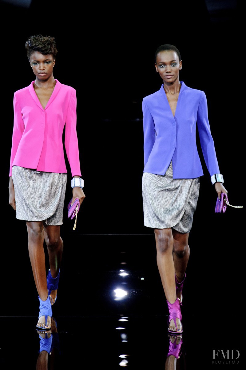 Herieth Paul featured in  the Giorgio Armani fashion show for Spring/Summer 2014