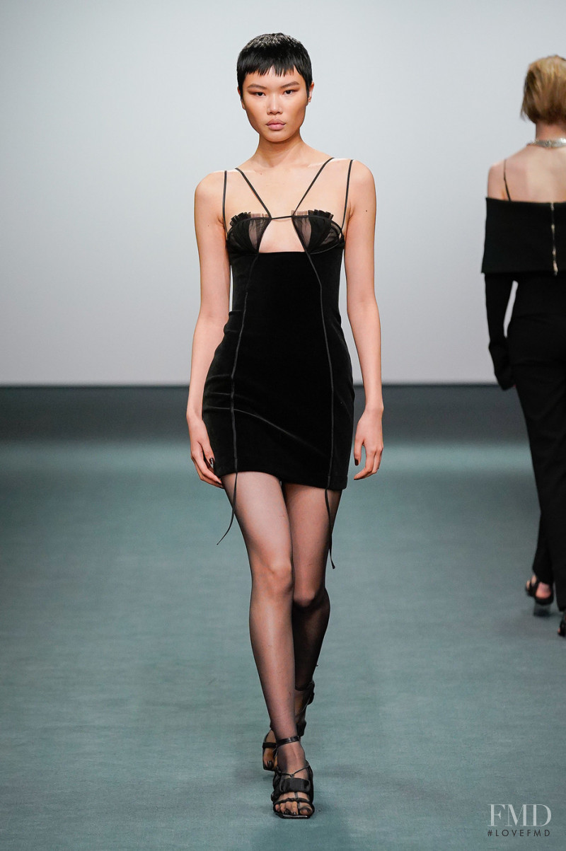 Kayako Higuchi featured in  the Nensi Dojaka fashion show for Autumn/Winter 2022