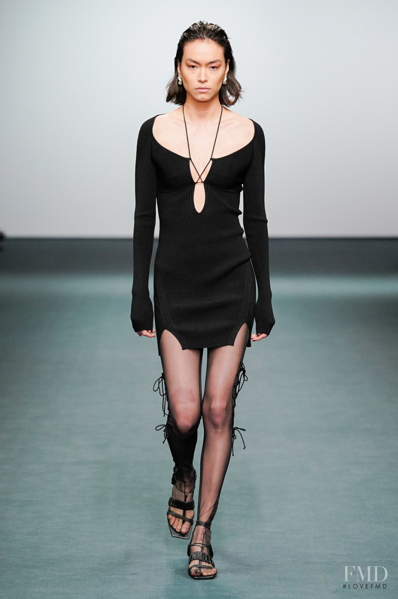 Maryel Uchida featured in  the Nensi Dojaka fashion show for Autumn/Winter 2022