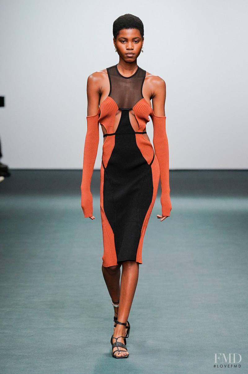Victoria Fawole featured in  the Nensi Dojaka fashion show for Autumn/Winter 2022