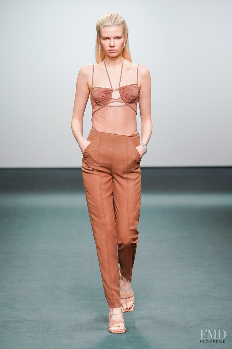Paula Rudevica featured in  the Nensi Dojaka fashion show for Autumn/Winter 2022