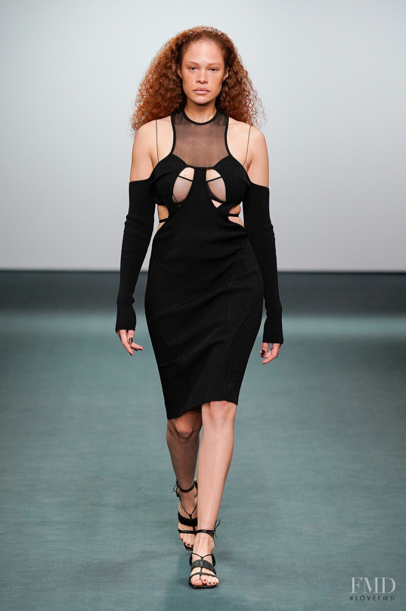 Sabina Karlsson featured in  the Nensi Dojaka fashion show for Autumn/Winter 2022