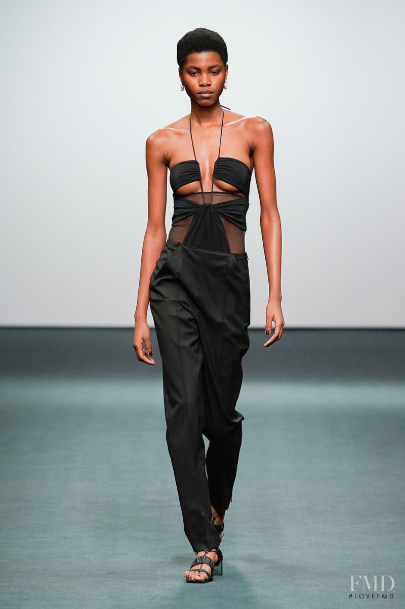 Victoria Fawole featured in  the Nensi Dojaka fashion show for Autumn/Winter 2022