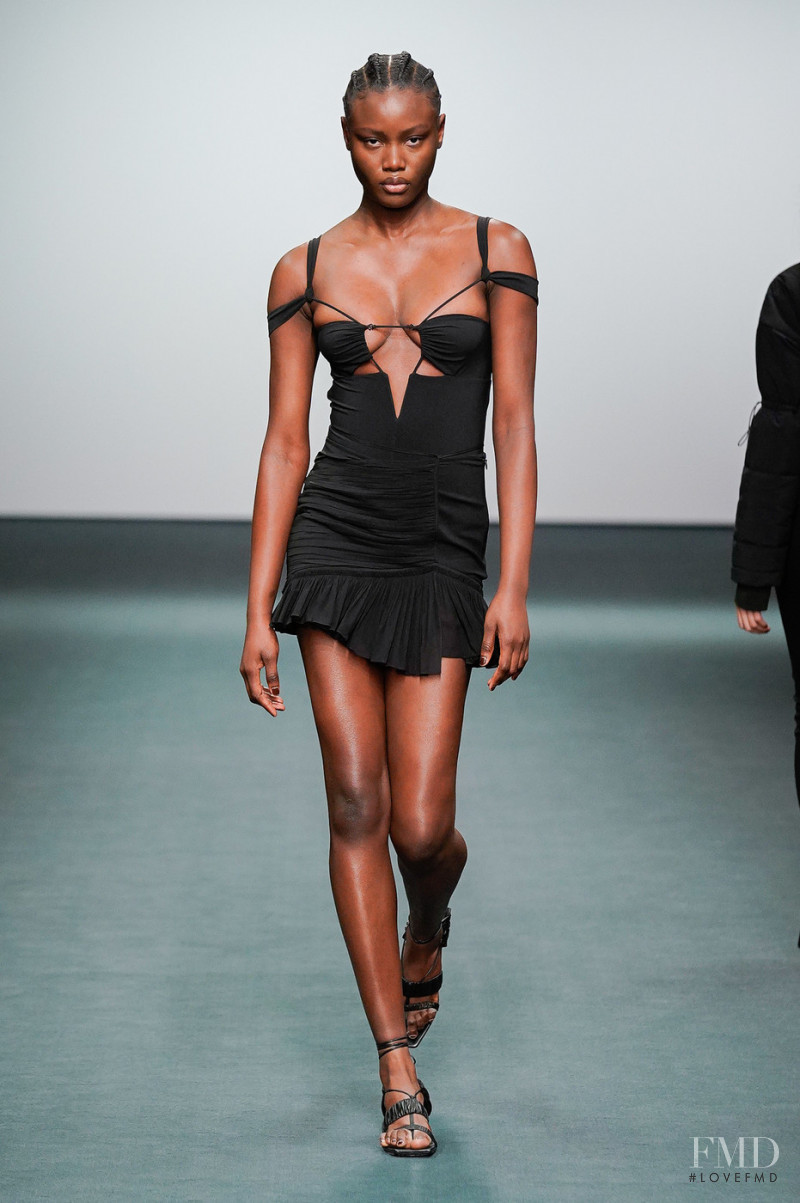 Janet Jumbo featured in  the Nensi Dojaka fashion show for Autumn/Winter 2022