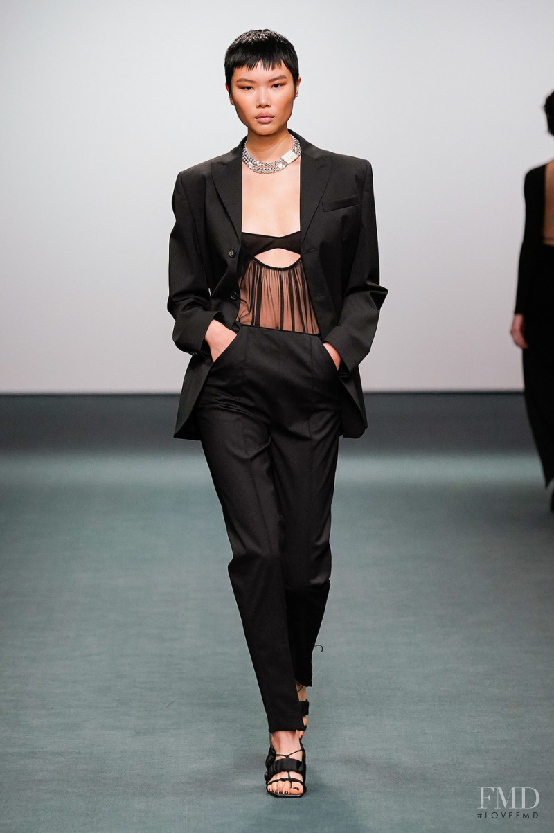 Kayako Higuchi featured in  the Nensi Dojaka fashion show for Autumn/Winter 2022