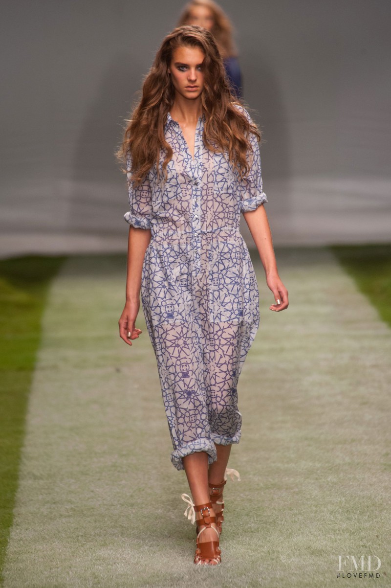 Olivia David featured in  the Topshop Unique fashion show for Spring/Summer 2014
