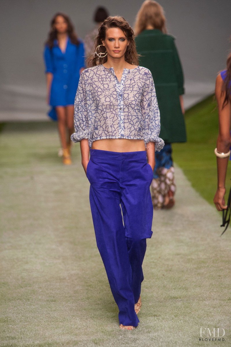 Drake Burnette featured in  the Topshop Unique fashion show for Spring/Summer 2014