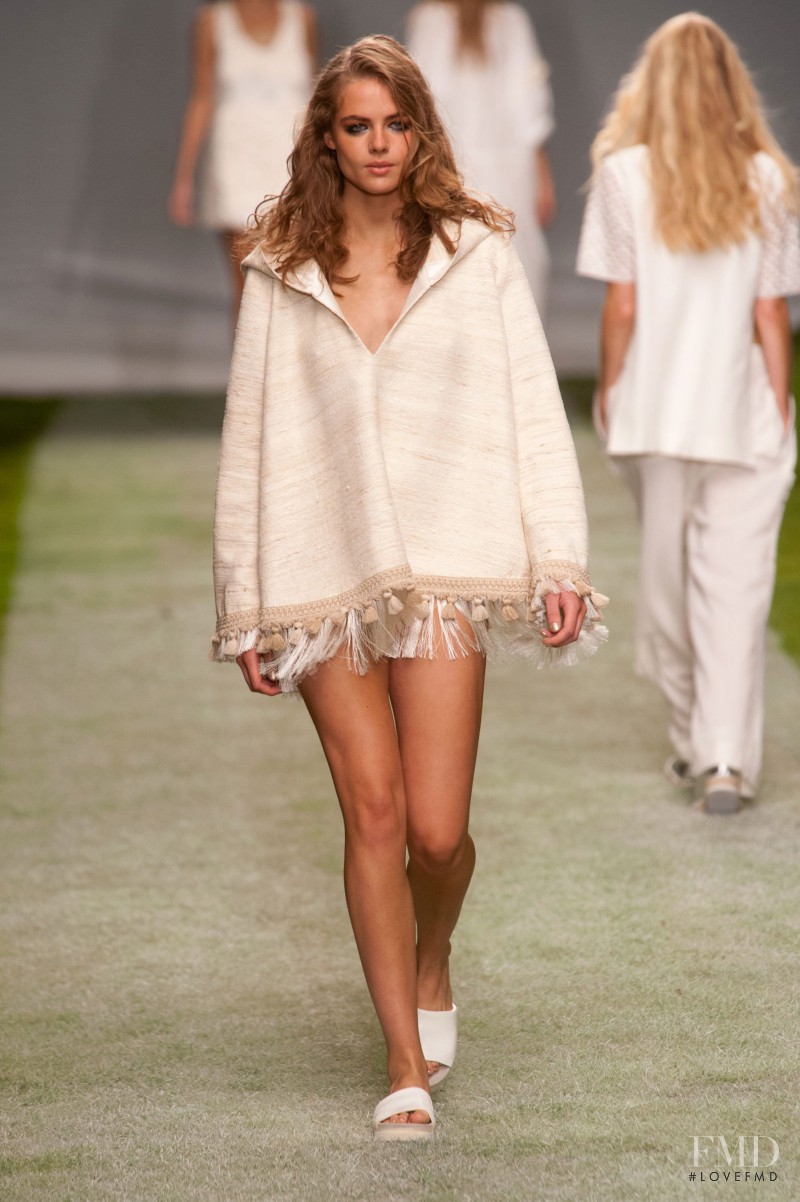 Rosie Tapner featured in  the Topshop Unique fashion show for Spring/Summer 2014