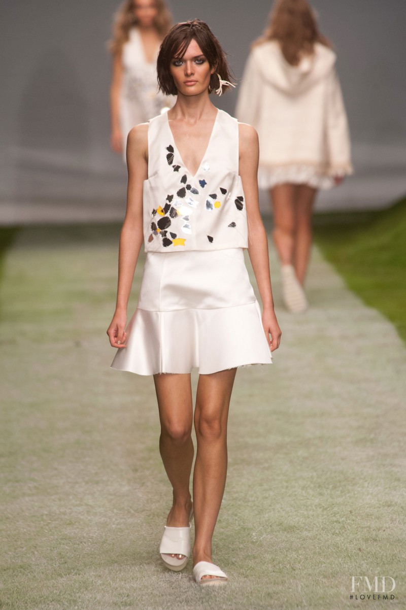 Sam Rollinson featured in  the Topshop Unique fashion show for Spring/Summer 2014