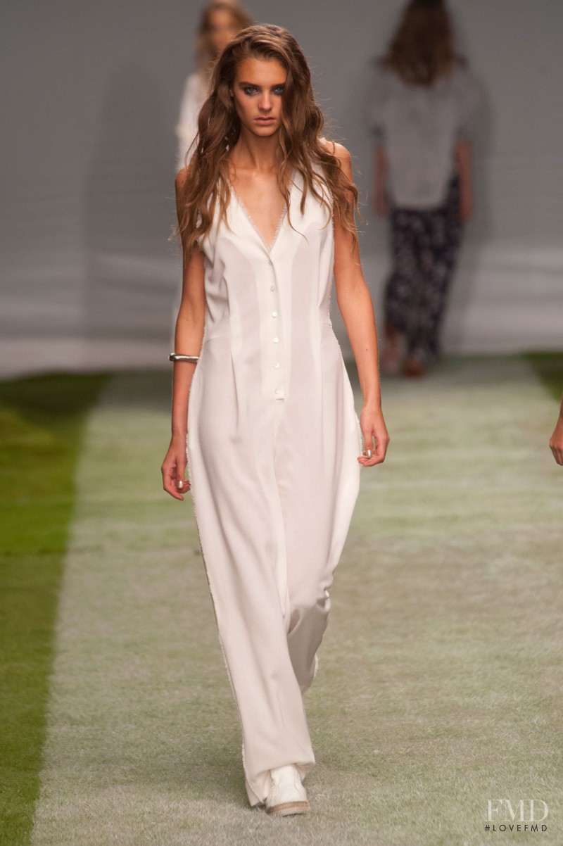 Olivia David featured in  the Topshop Unique fashion show for Spring/Summer 2014