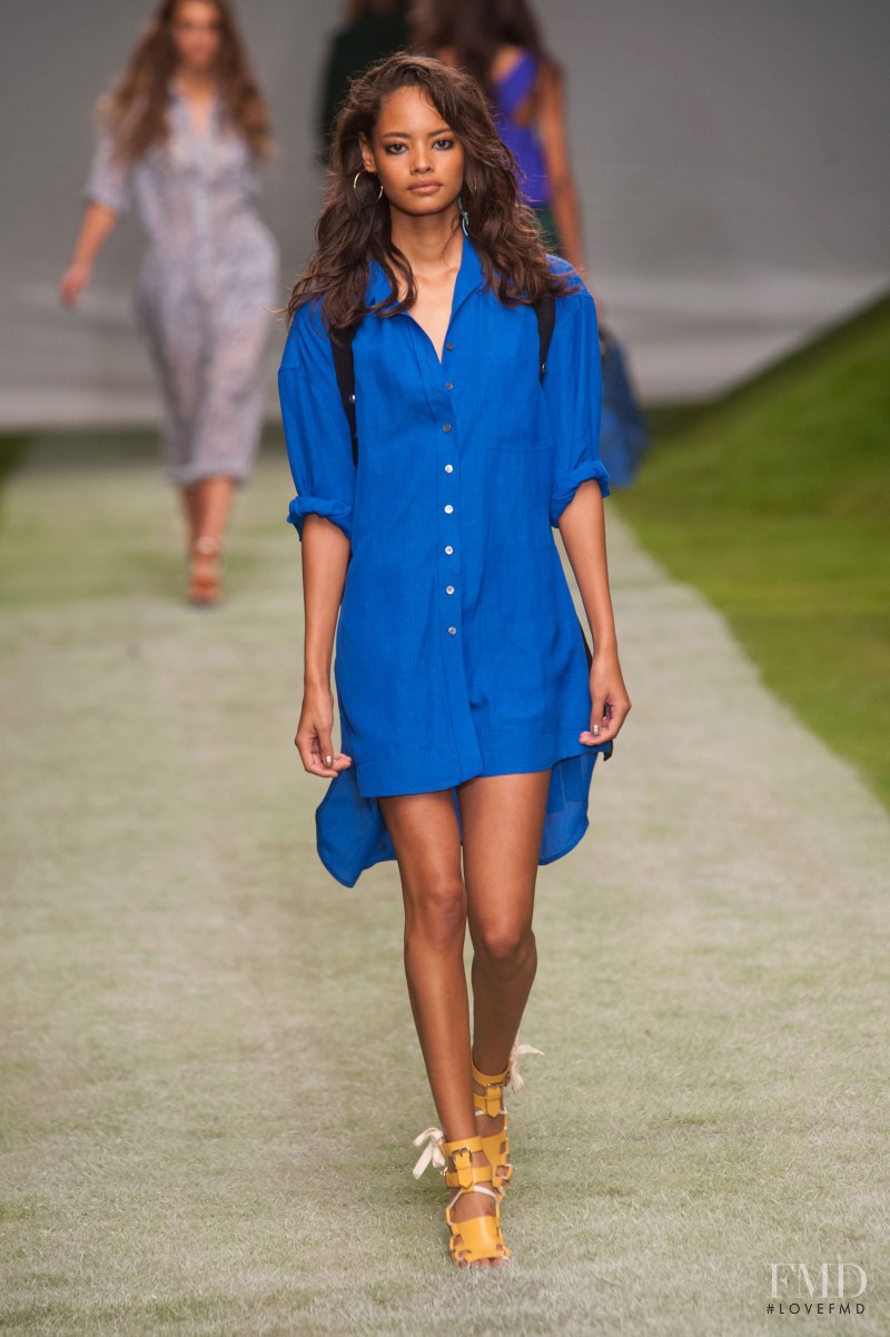 Malaika Firth featured in  the Topshop Unique fashion show for Spring/Summer 2014