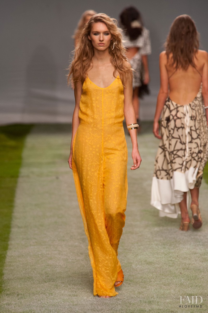 Manuela Frey featured in  the Topshop Unique fashion show for Spring/Summer 2014