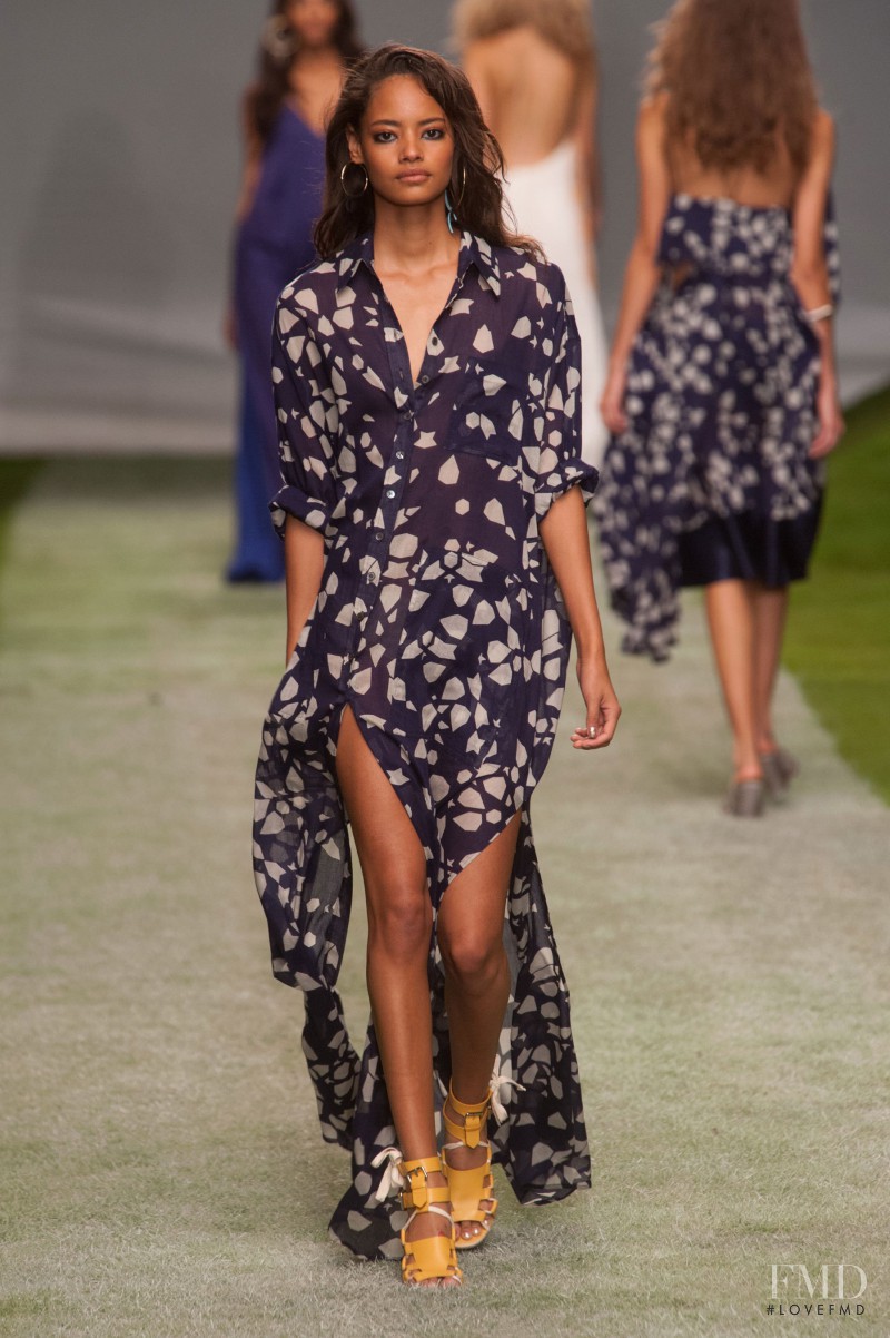 Malaika Firth featured in  the Topshop Unique fashion show for Spring/Summer 2014