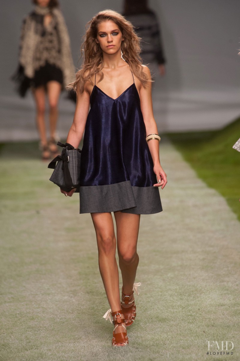 Samantha Gradoville featured in  the Topshop Unique fashion show for Spring/Summer 2014