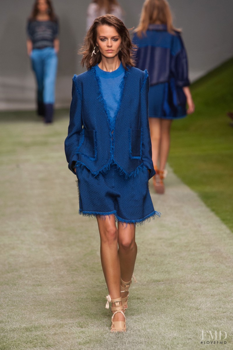 Marta Dyks featured in  the Topshop Unique fashion show for Spring/Summer 2014