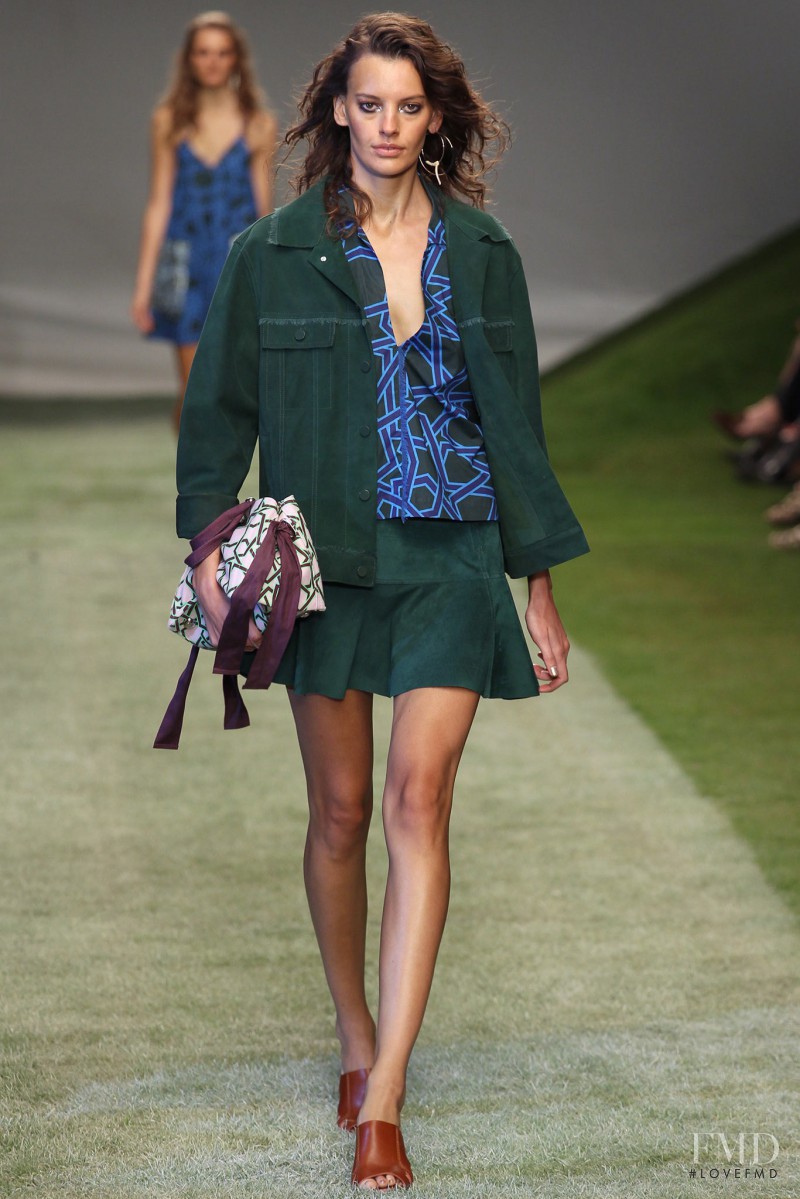 Amanda Murphy featured in  the Topshop Unique fashion show for Spring/Summer 2014