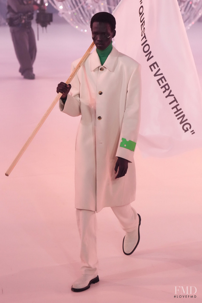Mamuor Awak Majeng featured in  the Off-White fashion show for Autumn/Winter 2022