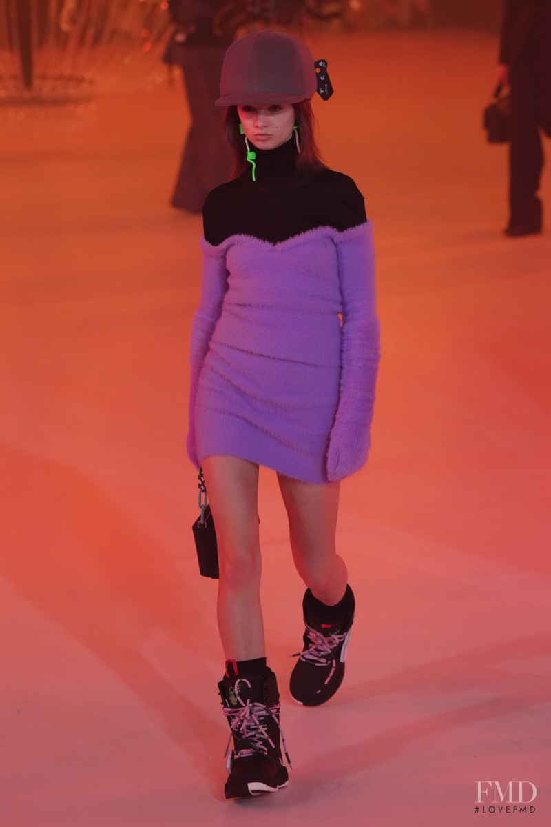 Giselle Norman featured in  the Off-White fashion show for Autumn/Winter 2022
