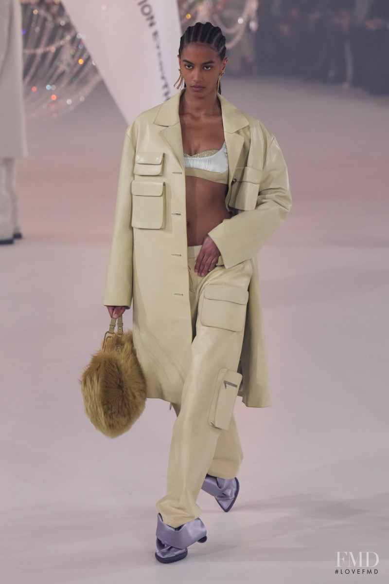 Sacha Quenby featured in  the Off-White fashion show for Autumn/Winter 2022