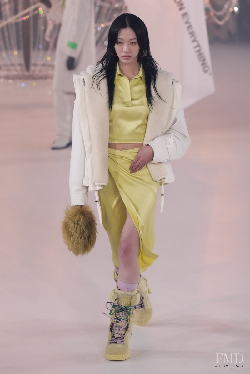 So Ra Choi featured in  the Off-White fashion show for Autumn/Winter 2022