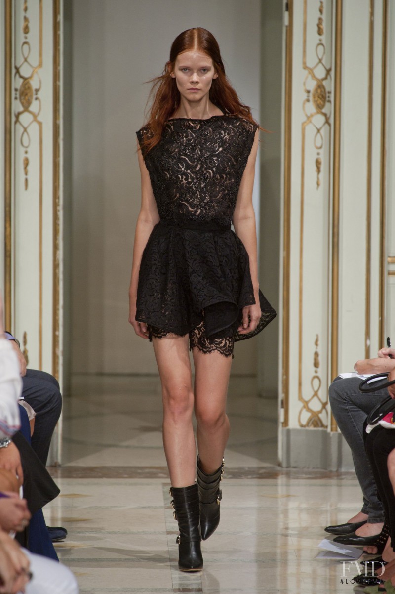 Irina Kravchenko featured in  the Francesco Scognamiglio fashion show for Spring/Summer 2014