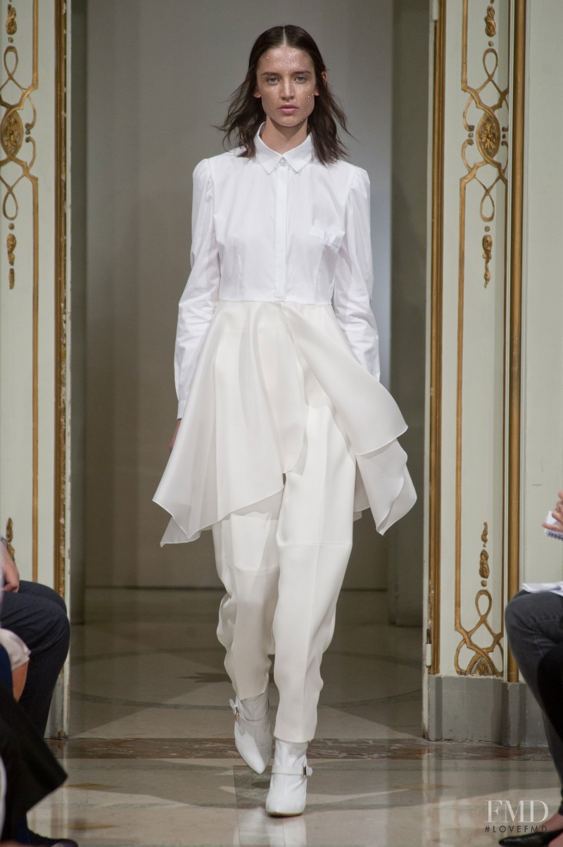 Kate Goodling featured in  the Francesco Scognamiglio fashion show for Spring/Summer 2014