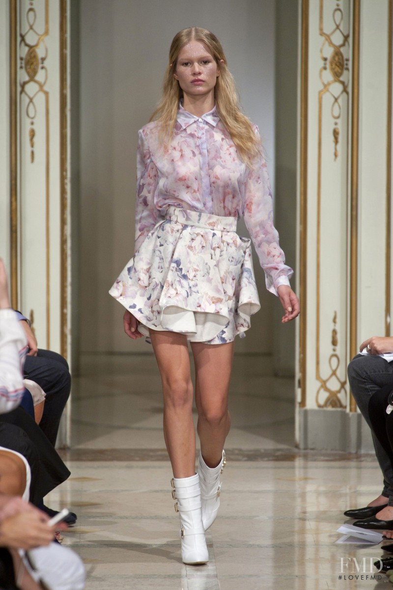 Anna Ewers featured in  the Francesco Scognamiglio fashion show for Spring/Summer 2014