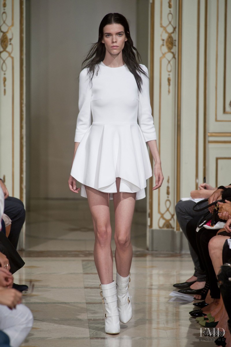 Meghan Collison featured in  the Francesco Scognamiglio fashion show for Spring/Summer 2014