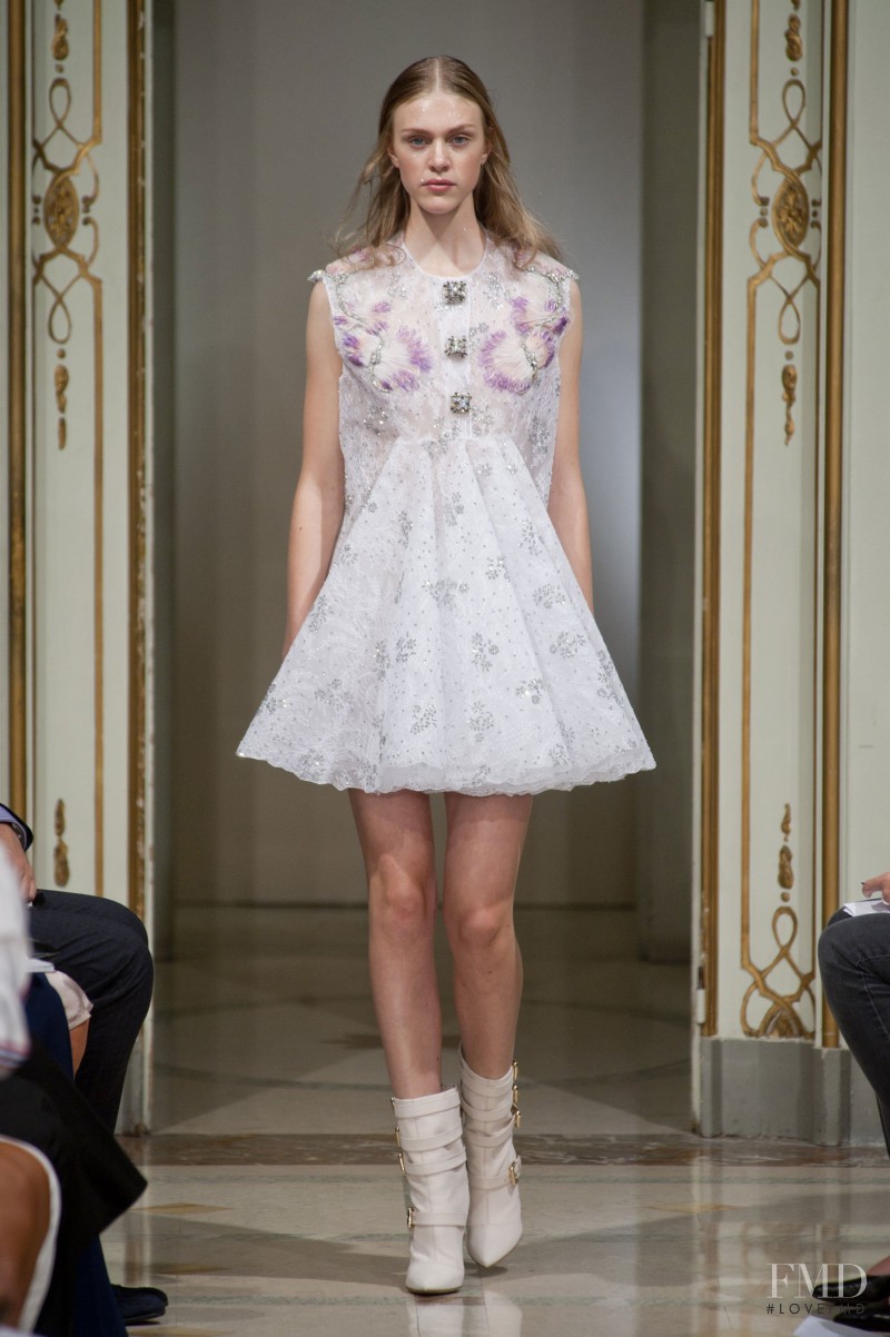Hedvig Palm featured in  the Francesco Scognamiglio fashion show for Spring/Summer 2014