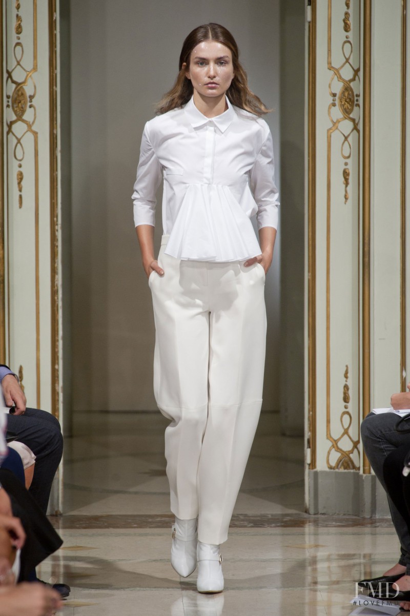 Andreea Diaconu featured in  the Francesco Scognamiglio fashion show for Spring/Summer 2014