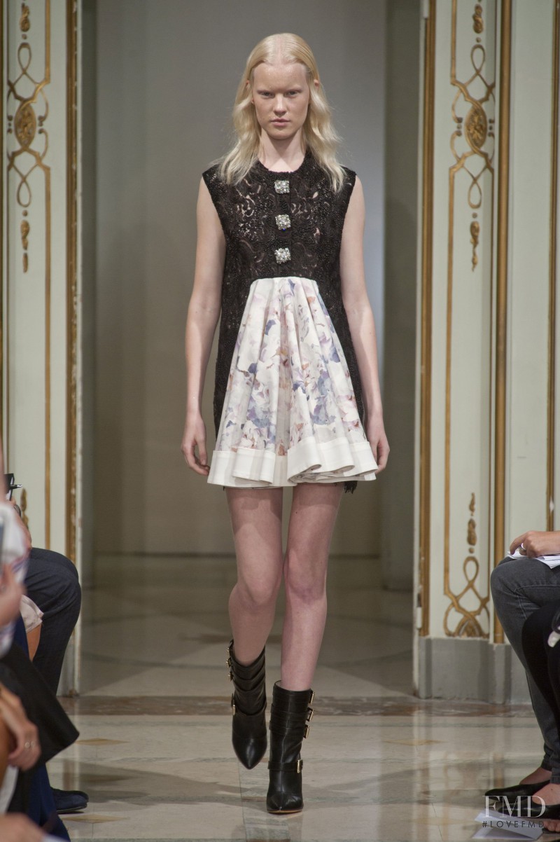 Linn Arvidsson featured in  the Francesco Scognamiglio fashion show for Spring/Summer 2014