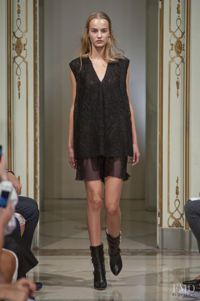 Maartje Verhoef featured in  the Francesco Scognamiglio fashion show for Spring/Summer 2014