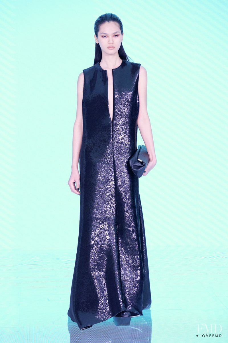 Qun Ye featured in  the Peter Do fashion show for Autumn/Winter 2022